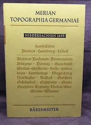  Merian Topographia Germaniae 1653 Faksimile Niedersachsen 1962 Ortskunde js