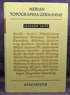 Niemeyer Merian Topographia Germaniae 1966 Faksimile Hessen 1655 Ortskunde js