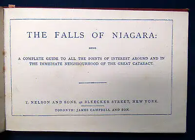 The Falls of Niagara um 1880 Ortskunde Amerika Landschaft Kultur Geografie sf