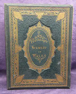 Tillotson Picturesque Scenery in Wales o. J. Landschaft mit 37 Ansichten sf