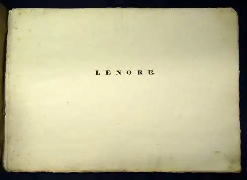 Bürger Die Ballade der Leonore. Erfunden und gezeichnet von J. C. Ruhl 1827 sf