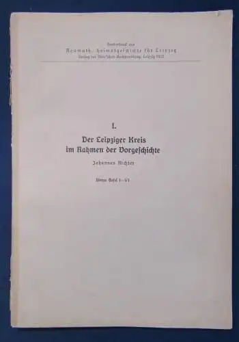 Richter I Der Leipziger Kreis im Rahmen der Vorgeschichte 1927 Sachsen js