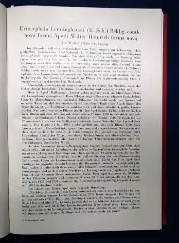 Deutschen Kakteen Gesellschaft Kakteenkunde. 5 Jahrgänge in 1 Bd 1939-1943 sf