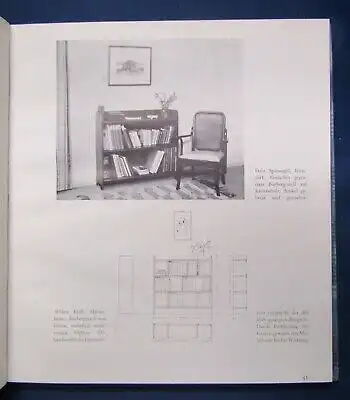 Leitl Wohnen mit Büchern Bücherborde Schränke Wände o.J. 1940 Wissen js
