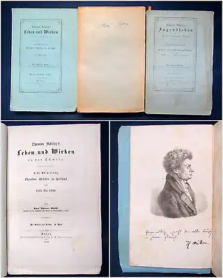 Pabst Theodor Müller "Leben und Wirken; Jugendleben" 3 Teile 1861-63 komplett sf