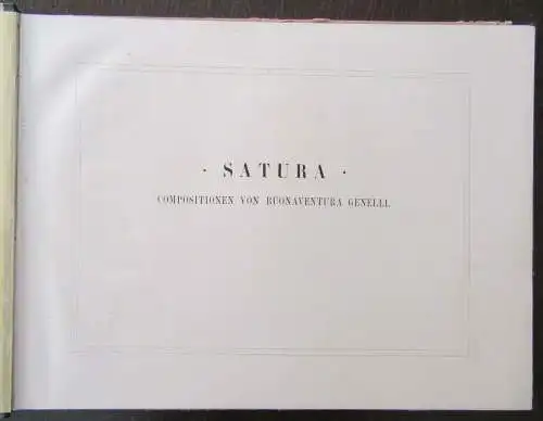 Jordan Satura Compositionen v. Buon Aventura Genelli 1871 Kunst Kultur js