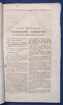 Ersch Literatur der vermischten Schriften seit Mitte des 18. Jh. 1837 Lyrik  js