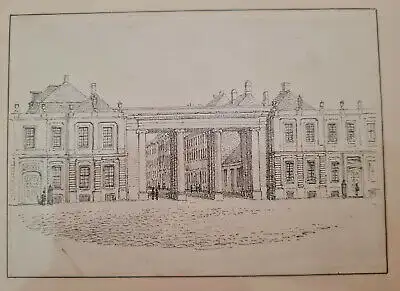 Batty, Robert Entwurfszeichnung als Volage zu Stichen.Eingang zum Amaliengart sf