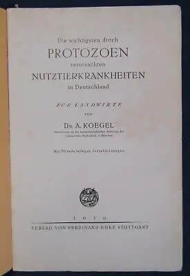 Koegel die wichtigsten durch Protozoen verursachten Nutztierkrankheiten 1926 js
