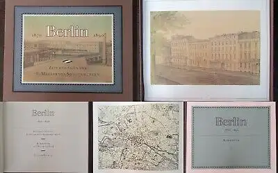 Volk Berlin 1870- 1890 Or. Kassette Kommentarbuch Zeichnungen 1986 Faksimile js