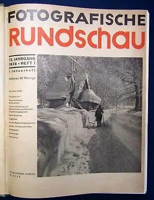 Fotografische Rundschau 13.Jahrgang 1936 Heft 1 Momentaufnahmen selten js