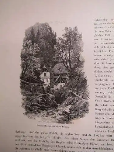 Fels Die Schweiz 2. Bd. apart Von Bern über Basel nach dem Osten um 1880 js