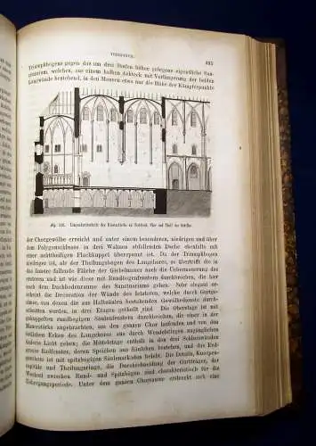 Otte Die Geschichte der romanischen Baukunst 1874 EA 4 Tafeln 309 Holzschn. mb