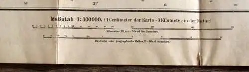 Spezialkarte von Sachsen mit Abgrenzung der Reichstagswahlkreise selten 1886 js