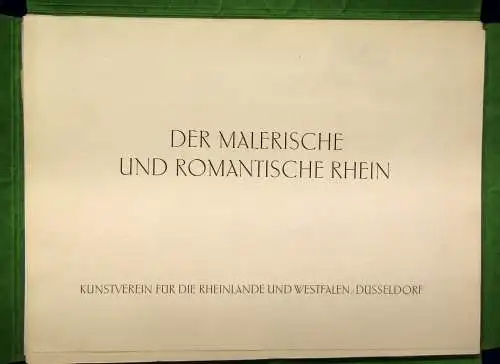 Der malerische und romantische Rhein Mappe um 1930 12 Stahlstiche Ortskunde js