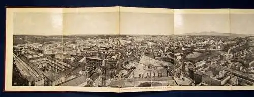 4 Broschuren Reise Rom 1900-1930 Leporello und Karte Guide Ortskunde js