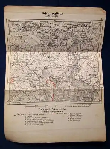 Rüstow Der italienische Krieg 1848-1849 Kriegstheorie Karten u. Pläne 1862  js