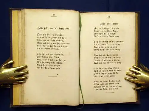 Hoffman von Fallersleben Lieder aus Weimar 1856 Belletristik mb