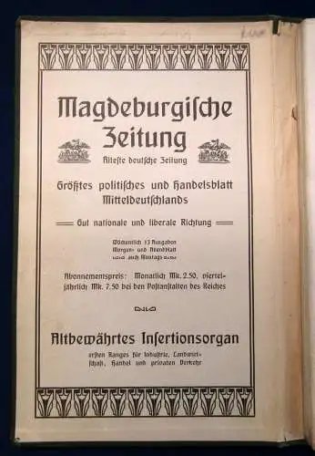 Spezialkarte des Herzogtums Anhalt Maßstab 1:100,000 82x117 cm Julius Neumann js