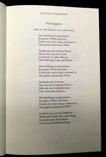 Pape Deutsche Gassenlieder 1991 Bellestritik Klassiker Geschichte mb