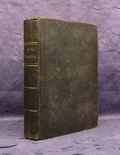 Töpffer Genfer Novellen 3 Bde. in 1 Buch 1853 Erzählungen Geschichten js