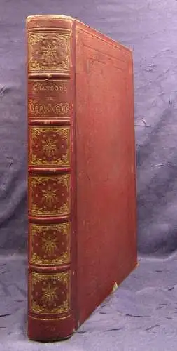 Chansons De P.-J. De Beranger Nouvelles Edition Populaires 1866 Goldschnitt js