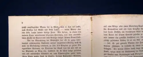 Joseph Ritter von Führich Lebenskizze Selbstbiographie 1875 mit Porträt js