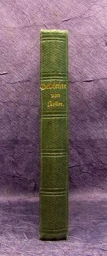 Keller Gedichte 1846 EA Belletristik Literatur Klassiker Lyrik Lyrika mb