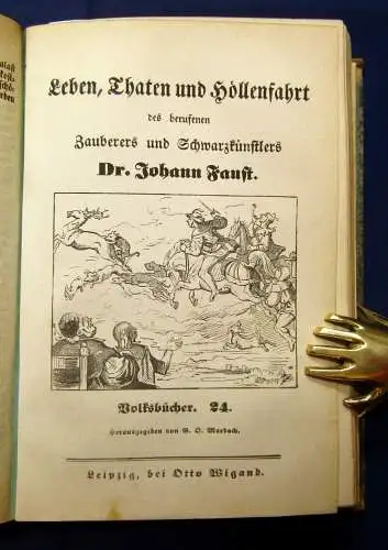 Marbach Volksbücher 1-53 in 7 Bde. 1838 7-9 und 10-12 fehlt Klassiker Literatur