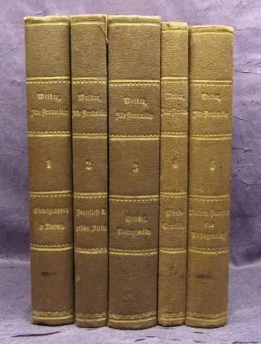 Weckler, Friedrich Gottlieb 5 Bde. Alte Denkmäler Geschichte js