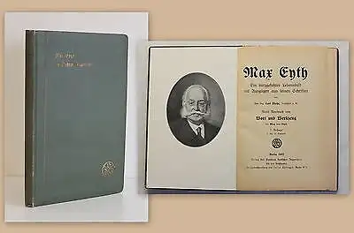 Max Eyth Lebensbild mit Auszügen aus seinen Schriften 1922 Dichter Ingenieur xz