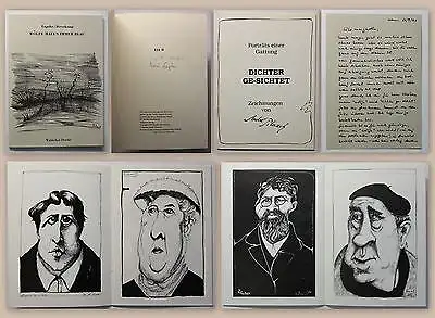 Engelke/ Haverkamp Wölfe malen immer Blau Ex. 124 signiert Gedichte + Beigabe xz