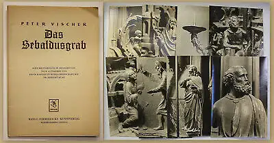 Original Mappe Das Sebaldusgrab mit 8 Fotografien 1951 Handabzüge Petrus sf