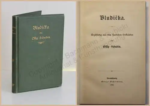 Ossip Schubin Bludicka Erzählungen aus dem slavischen Volksleben 1890 EA rara sf