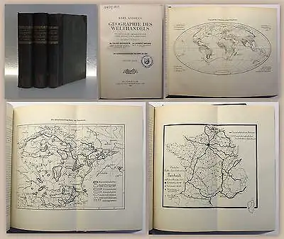 Andree Geographie des Welthandels 3 Bde 1910 Wirtschaftsgeografie Weltgeschichte