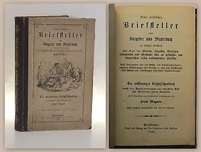 Wagner Praktischer Briefsteller Ratgeber Musterbuch 1888 Geschäftshandbuch xz
