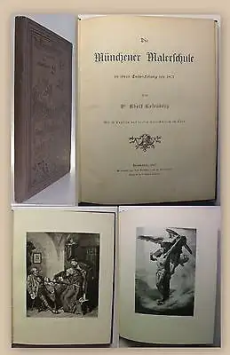 Rofenberg Die Münchener Malerschule 1887 Geschichte mit Kupfern & Holtschnitten