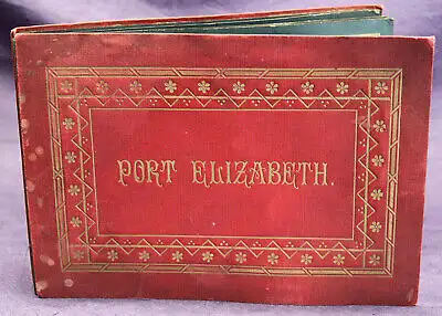 Original-Fotografie Photo-Leporello Port Elizabeth, Süd Afrika um 1890 sf