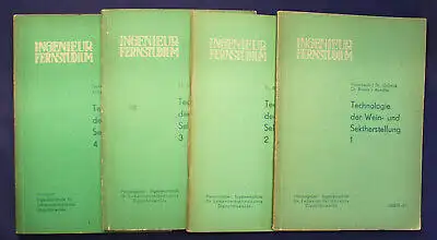 Federowski uw. Technologie der Wein- & Sektherstellung 4 Bde 1965 sehr selten sf