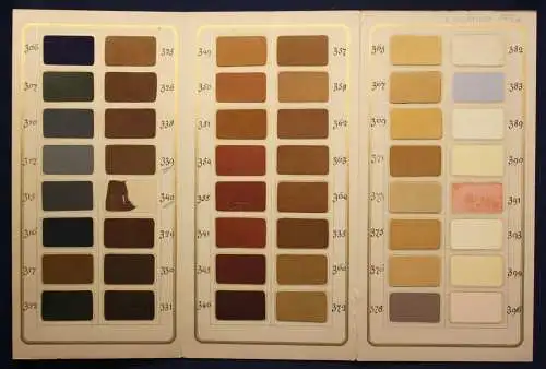 Original Prospekt Spezialfarben "Asiatisches Motiv" Farbkarte Maler Handwerk sf