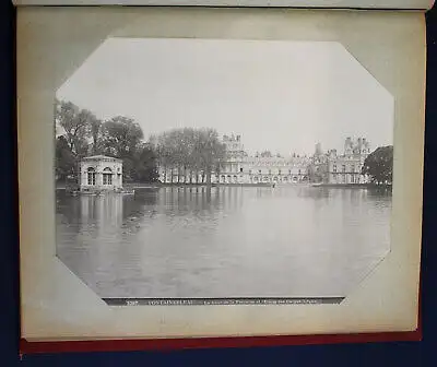 Neurdein Fotoalbum mit 75 Originalfotografien französischer Chateaus um 1900 sf