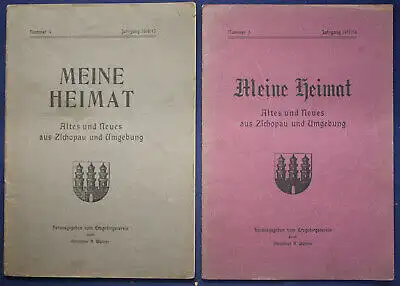 2x Meine Heimat Altes & Neues aus Zschopau & Umgebung Nr 4 & 5 1916-1918 sf