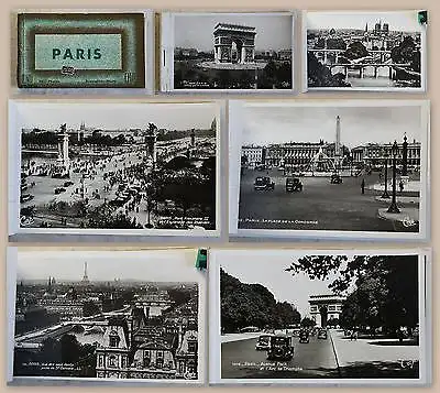 18 Fotopostkarten Stadtansichten Paris Frankreich France um 1930 Fotografie xz