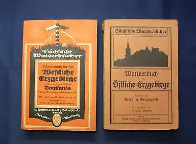 Wagner Wanderbuch für das Erzgebirge 2 Bd. 1923 Erzgebirge Vogtland Sachsen js
