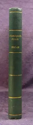 Hirschel Neue Zeitschrift für Homöopatische Klinik 13.Bd. 1867-69 Heilungen js