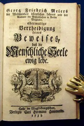 Meiers, Georg Friedrich 1753/1754 Gedanken von Schertzen am