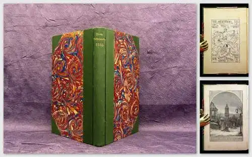 Rieritz Sächsischer Volkskalender für das Jahr 1845 mit vielen Holzschnitten mb