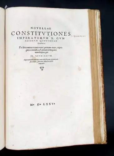 Baseilhac/Leunclavius 1575 LX. librorum Basilikon, id est, universi iurus...am
