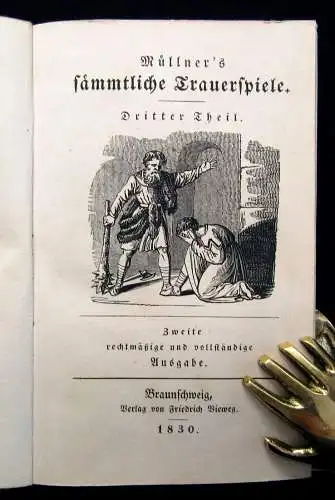 Müllner König Yngurd Trauerspiel in fünf Akten 1830 Vieweg Verlag Dramen js