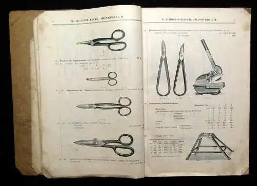 Katalog W. Schrimpf-Bauer Werkzeug-und Metallhandlung um 1920 WSB Frankfurt a.M.